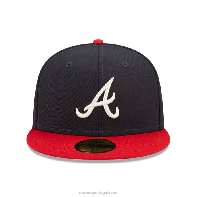 FFTN1144 New Era boné justo atlanta braves mlb pop sweat navy 59fifty