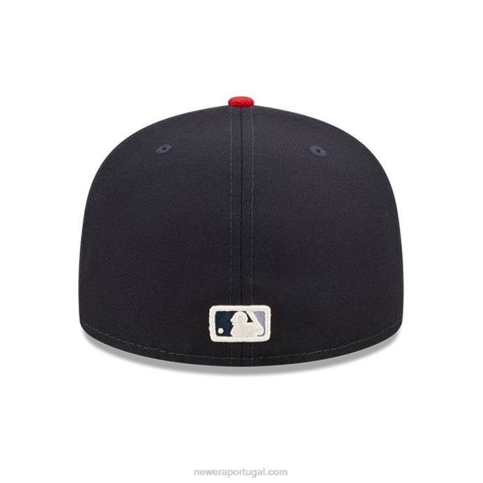 FFTN1144 New Era boné justo atlanta braves mlb pop sweat navy 59fifty