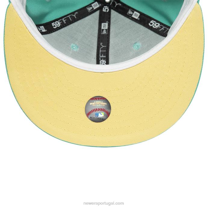 FFTN1147 New Era Boné kansas city royals turquesa pastel 59fifty