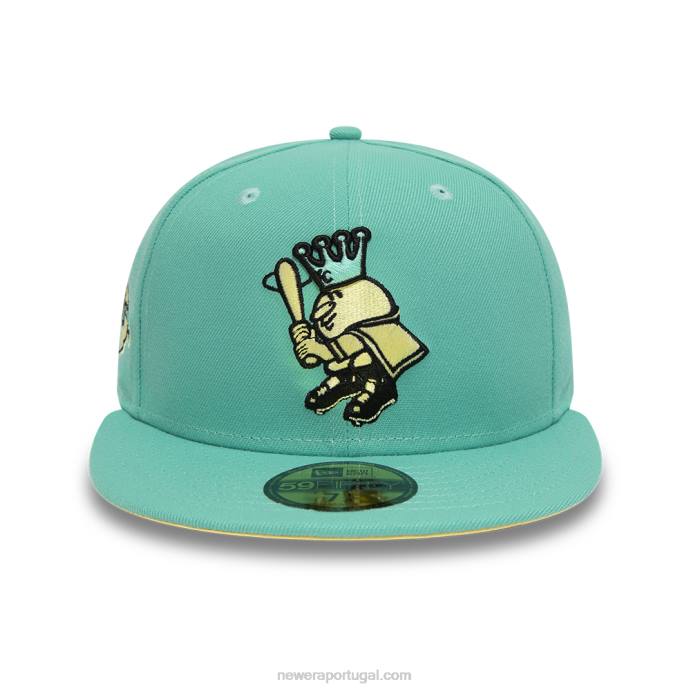 FFTN1147 New Era Boné kansas city royals turquesa pastel 59fifty