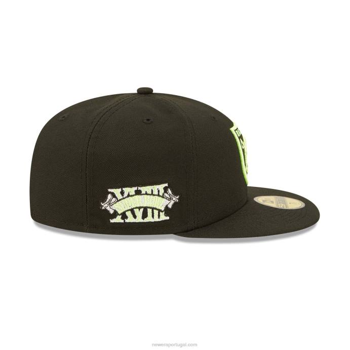 FFTN1151 New Era boné justinho 59fifty preto las vegas raiders verão pop