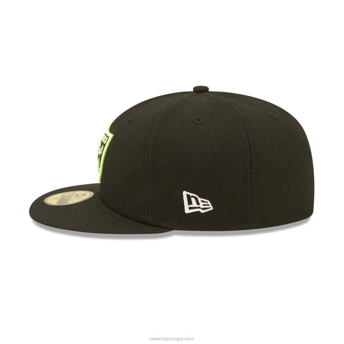 FFTN1151 New Era boné justinho 59fifty preto las vegas raiders verão pop