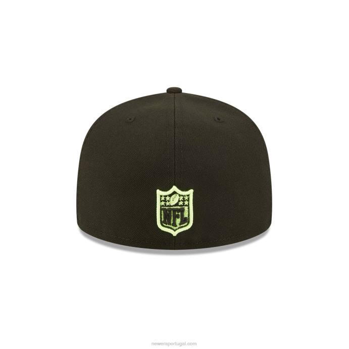 FFTN1151 New Era boné justinho 59fifty preto las vegas raiders verão pop