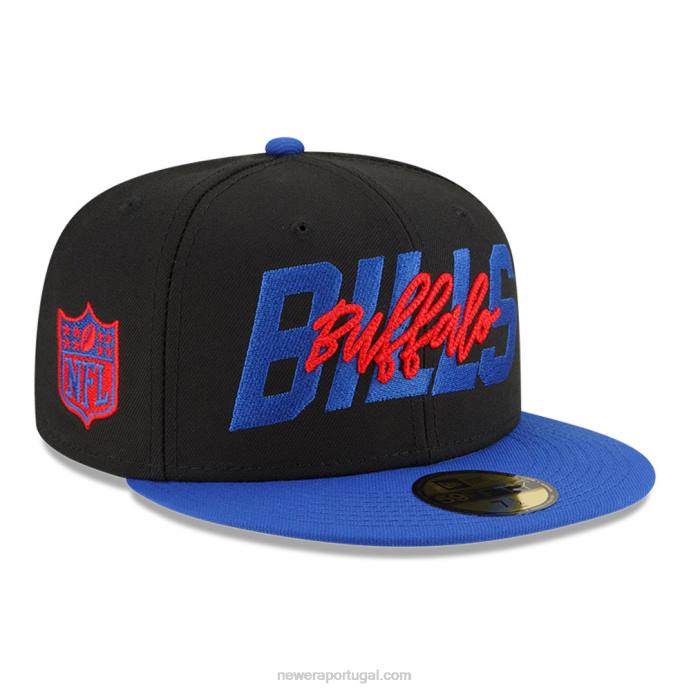 FFTN1152 New Era Boné buffalo bills nfl draft black 59fifty