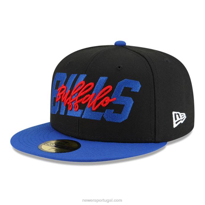FFTN1152 New Era Boné buffalo bills nfl draft black 59fifty