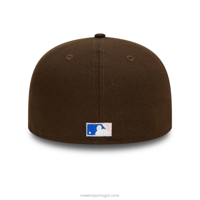 FFTN1153 New Era Boné boston red sox nogueira e rosa 59fifty