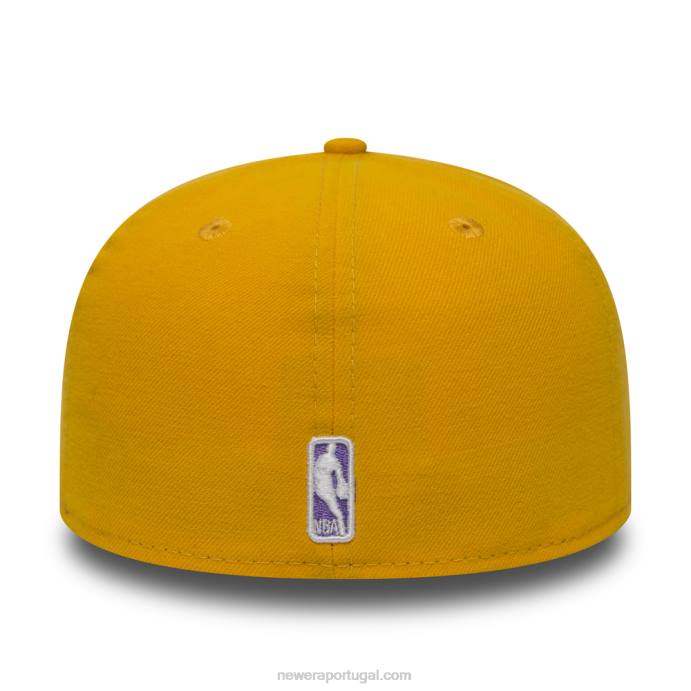 FFTN1154 New Era boné la lakers essencial amarelo 59fifty