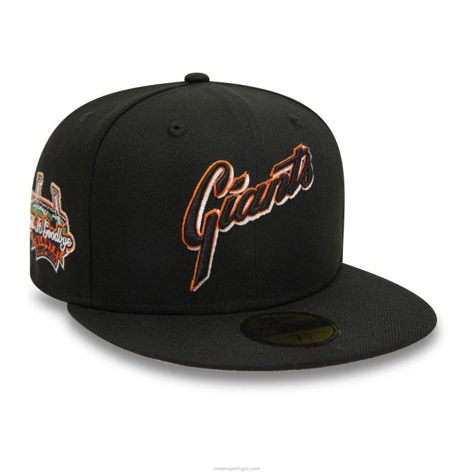 FFTN1155 New Era San Francisco Giants boné preto 59fifty
