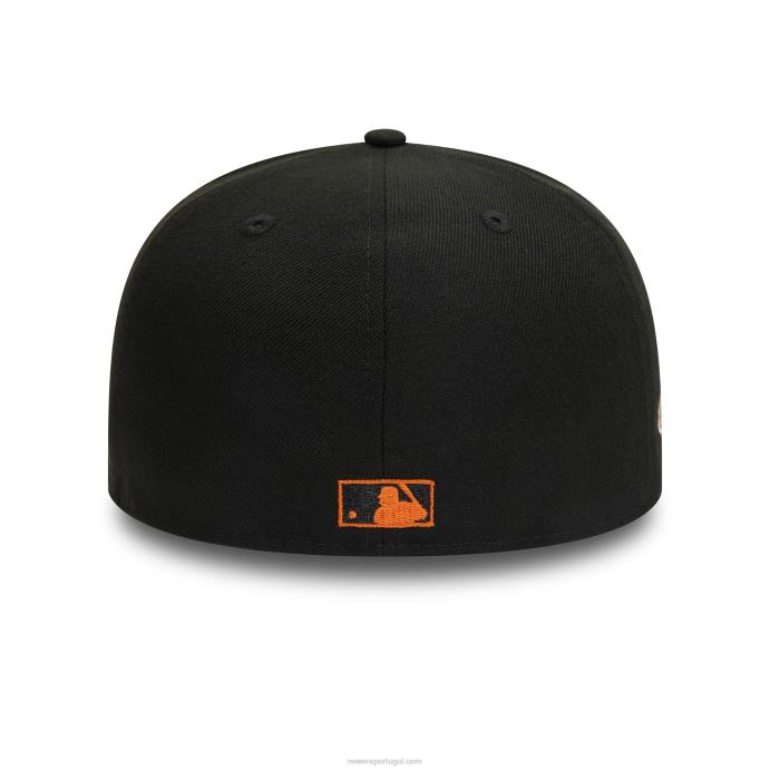 FFTN1155 New Era San Francisco Giants boné preto 59fifty