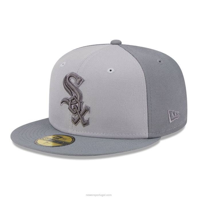 FFTN1157 New Era boné chicago white sox tritone team grey 59fifty