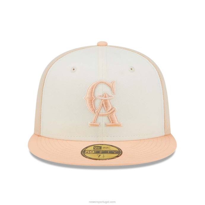 FFTN1158 New Era boina california angels aniversário rosa 59fifty