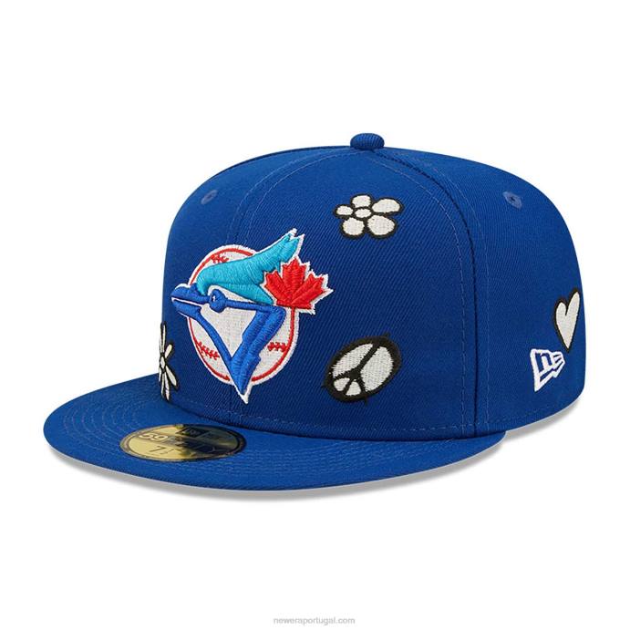 FFTN115 New Era toronto blue jays mlb luz solar pop turquesa boné 59fifty