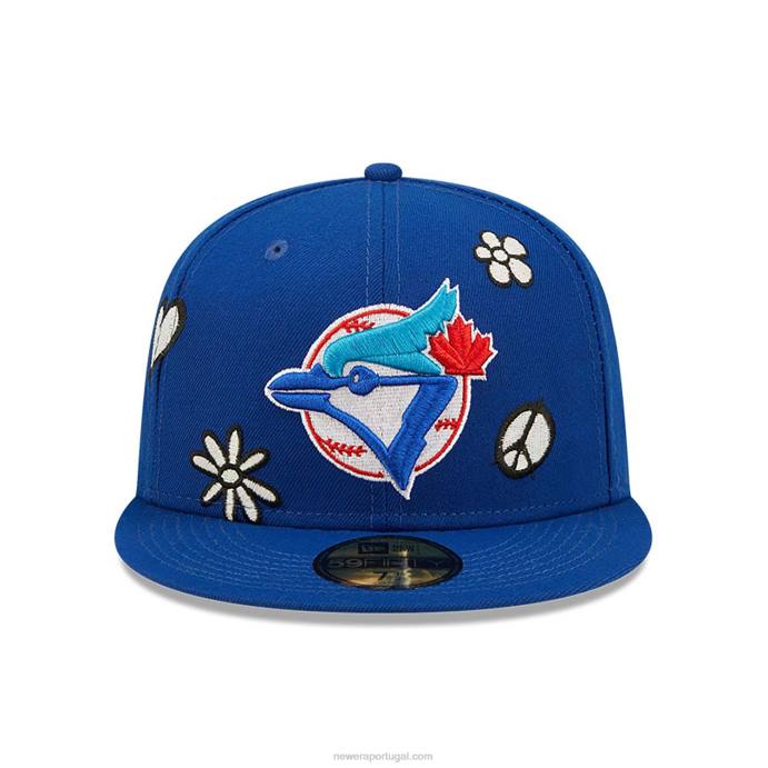 FFTN115 New Era toronto blue jays mlb luz solar pop turquesa boné 59fifty
