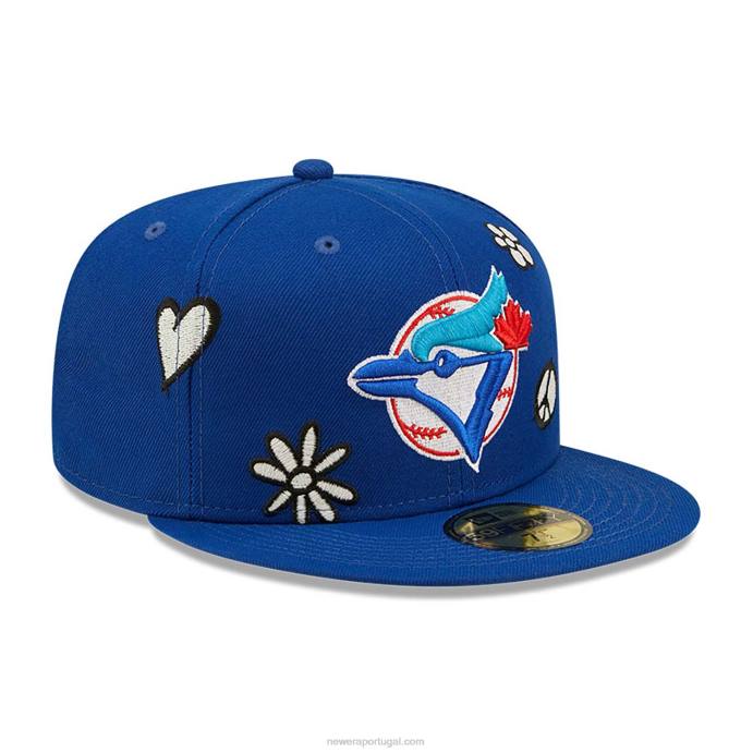 FFTN115 New Era toronto blue jays mlb luz solar pop turquesa boné 59fifty