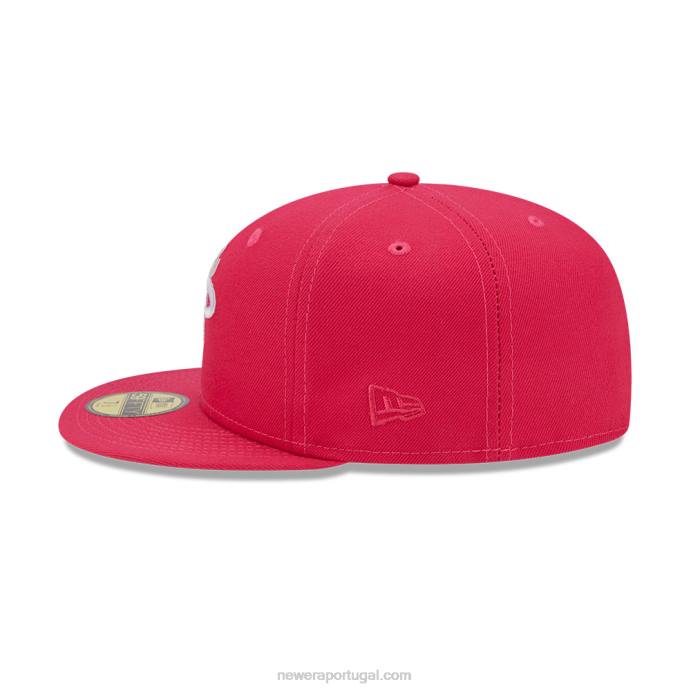FFTN1160 New Era Boné miami heat light rosa fantasia 59fifty