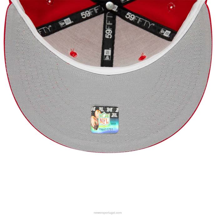 FFTN1161 New Era kansas city chiefs team spotlight boné vermelho 59fifty