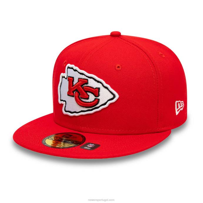 FFTN1161 New Era kansas city chiefs team spotlight boné vermelho 59fifty