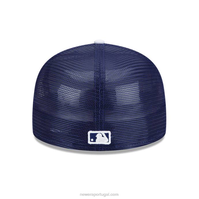 FFTN1162 New Era la dodgers mlb prática de rebatidas boné azul 59fifty
