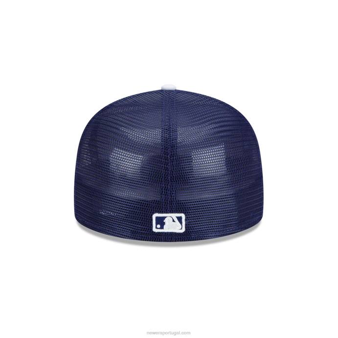 FFTN1162 New Era la dodgers mlb prática de rebatidas boné azul 59fifty