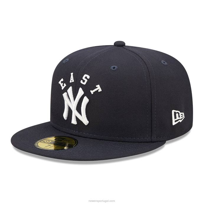 FFTN1164 New Era Boné New York Yankees Team League Blue 59Fifty
