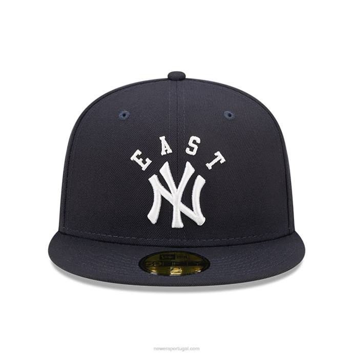 FFTN1164 New Era Boné New York Yankees Team League Blue 59Fifty