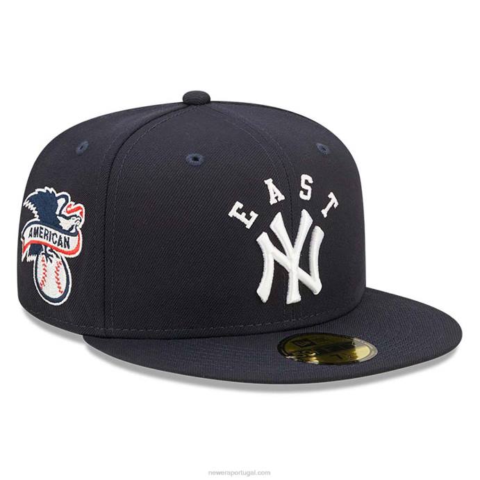 FFTN1164 New Era Boné New York Yankees Team League Blue 59Fifty
