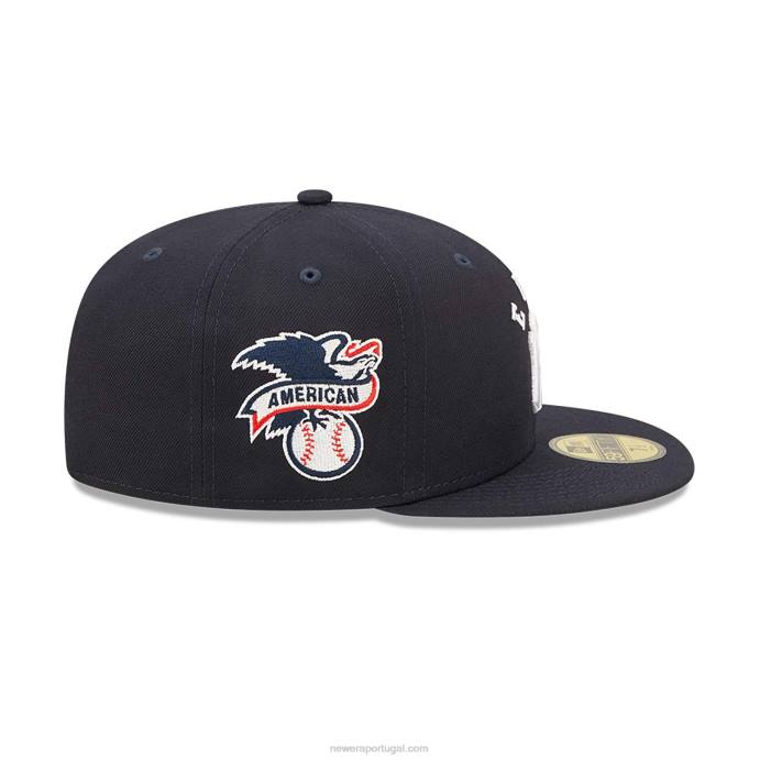 FFTN1164 New Era Boné New York Yankees Team League Blue 59Fifty
