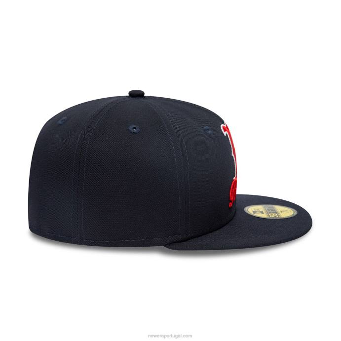 FFTN1165 New Era Boné boston red sox dual logo navy 59fifty