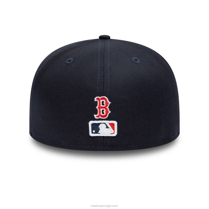 FFTN1165 New Era Boné boston red sox dual logo navy 59fifty