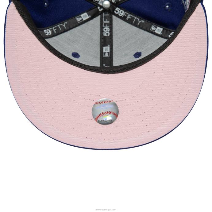 FFTN1168 New Era texas rangers estádio da liga americana azul escuro 59fifty boné ajustado
