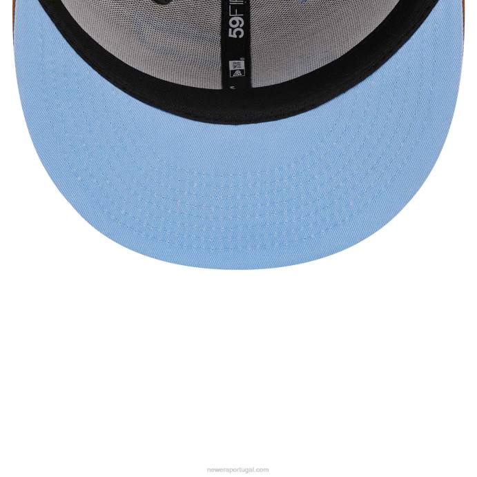 FFTN1173 New Era boné toronto raptors chocolate quente 59fifty