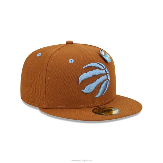 FFTN1173 New Era boné toronto raptors chocolate quente 59fifty