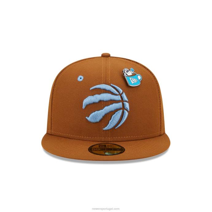 FFTN1173 New Era boné toronto raptors chocolate quente 59fifty