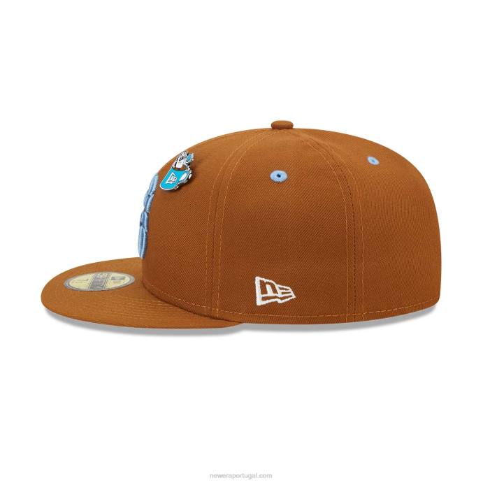 FFTN1173 New Era boné toronto raptors chocolate quente 59fifty