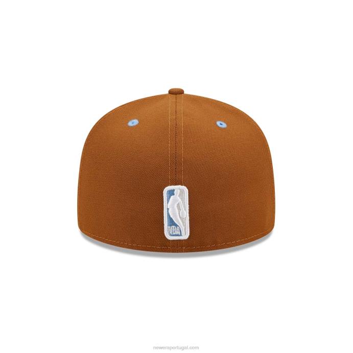 FFTN1173 New Era boné toronto raptors chocolate quente 59fifty