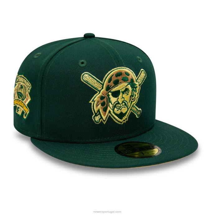 FFTN1175 New Era Boné Pittsburgh Pirates Forest Green 59Fifty