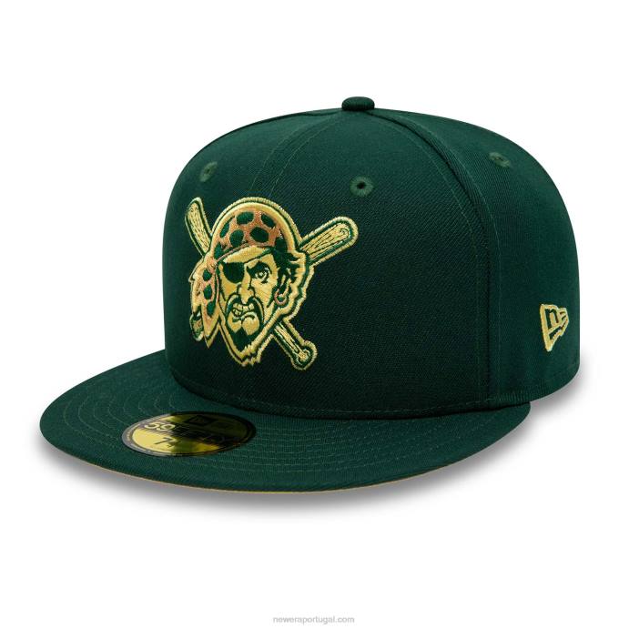 FFTN1175 New Era Boné Pittsburgh Pirates Forest Green 59Fifty