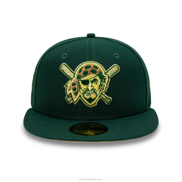 FFTN1175 New Era Boné Pittsburgh Pirates Forest Green 59Fifty