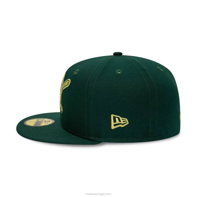FFTN1175 New Era Boné Pittsburgh Pirates Forest Green 59Fifty