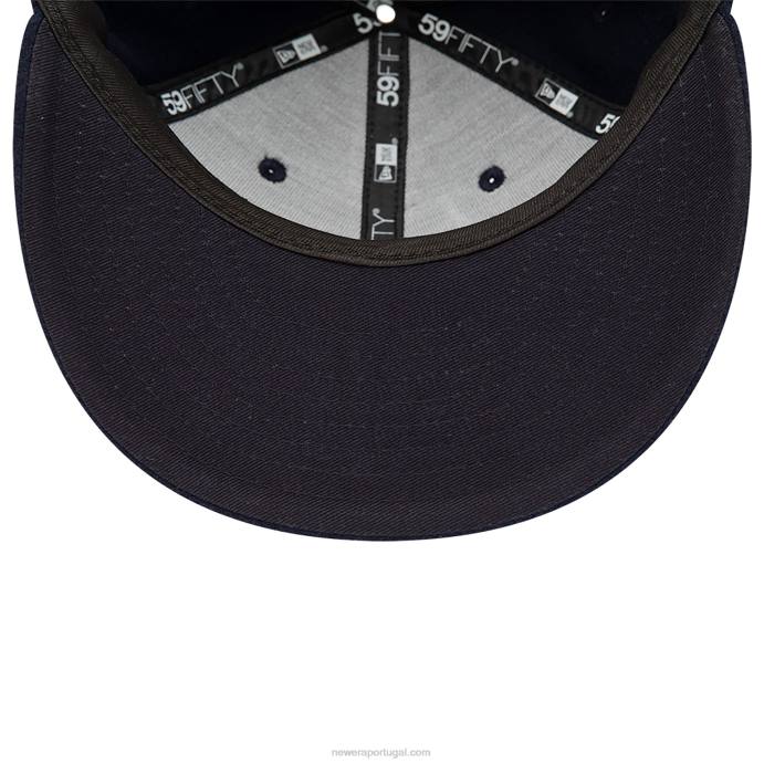 FFTN1177 New Era Boné New York Yankees Melton Navy 59 Fifty