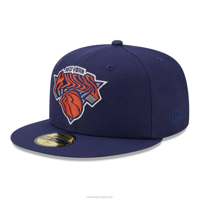 FFTN1179 New Era Boné New York Knicks Crepúsculo Fantasia Roxo Escuro 59Fifty
