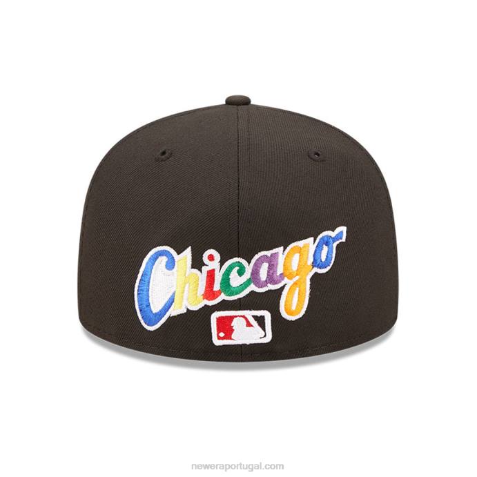 FFTN117 New Era boné chicago white sox mlb prismatic black 59fifty