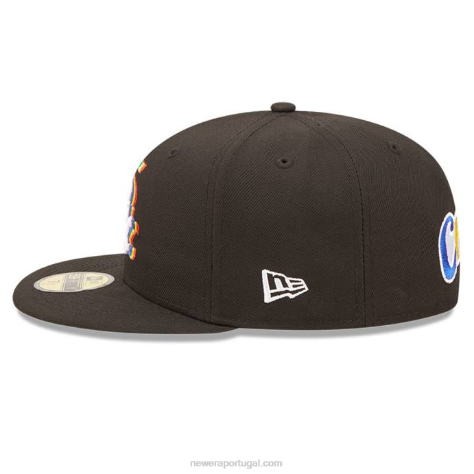 FFTN117 New Era boné chicago white sox mlb prismatic black 59fifty