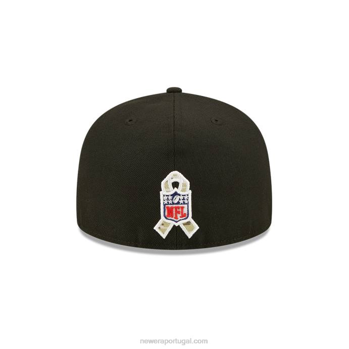 FFTN1180 New Era new york jets nfl saúdam o serviço de boné preto 59fifty