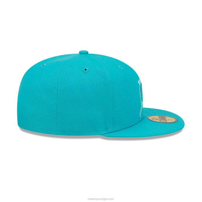 FFTN1182 New Era Boné miami marlins monocamo turquesa 59fifty