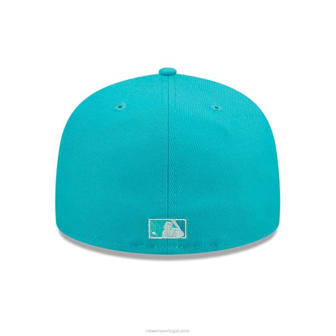 FFTN1182 New Era Boné miami marlins monocamo turquesa 59fifty