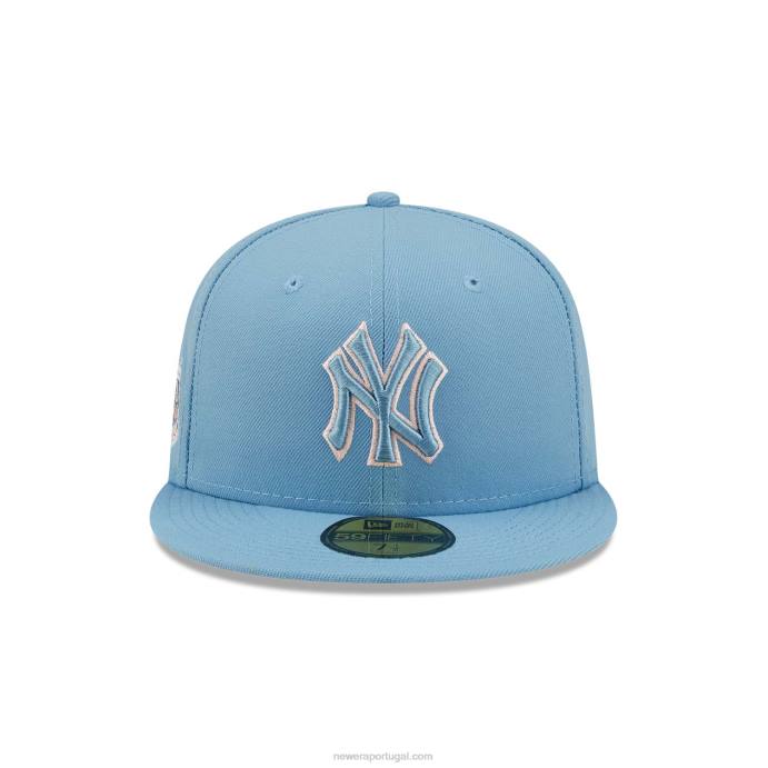 FFTN1186 New Era boné New York Yankees azul pastel 59fifty