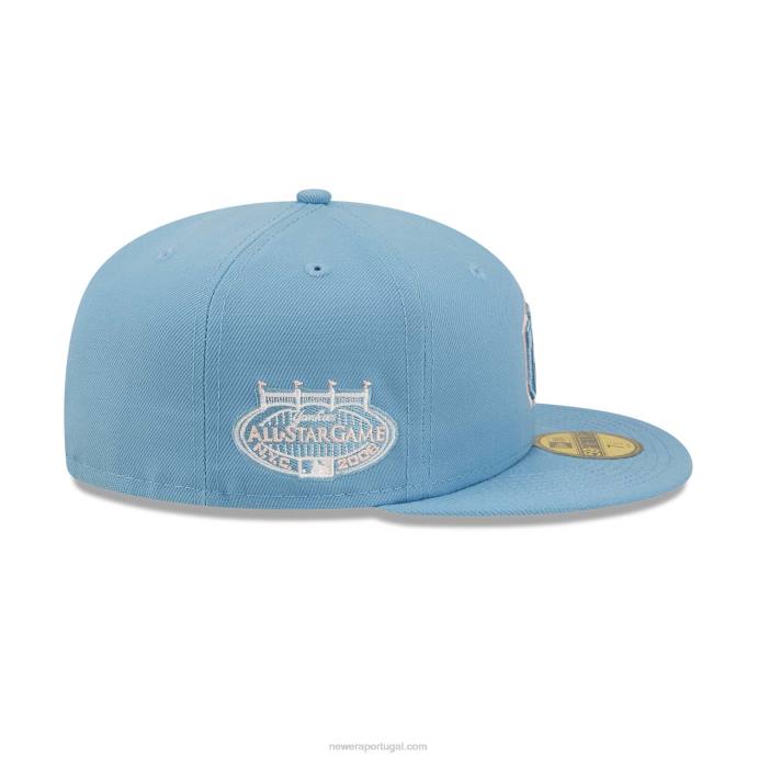 FFTN1186 New Era boné New York Yankees azul pastel 59fifty