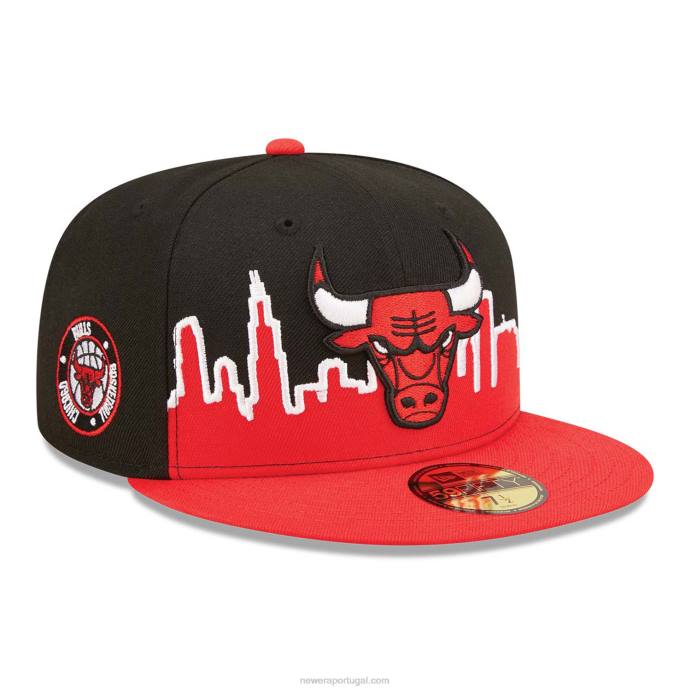 FFTN1188 New Era chicago bulls nba tip off 2022 boné preto 59fifty