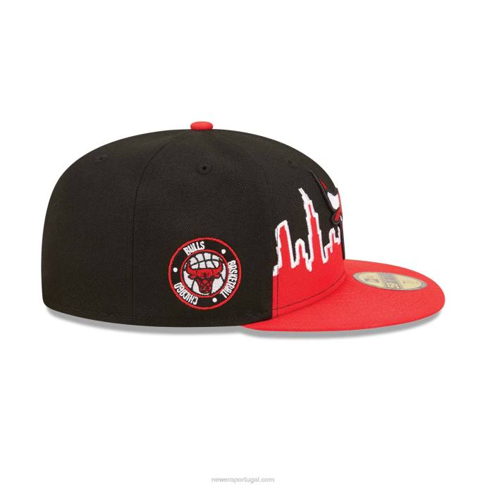 FFTN1188 New Era chicago bulls nba tip off 2022 boné preto 59fifty